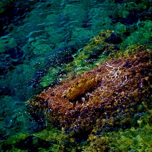 Reflets et rochers dans la mer - Corse  - collection de photos clin d'oeil, catégorie clindoeil